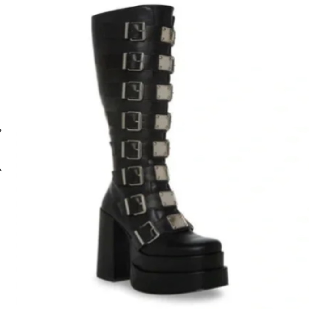 CASIA Steve Madden Moto platform boot